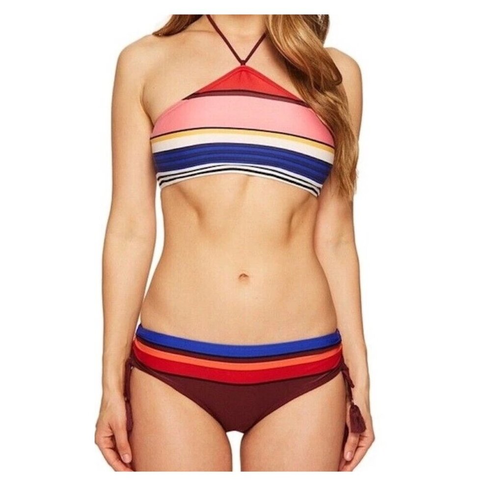 Kate Spade Colorful Striped Bikini Set